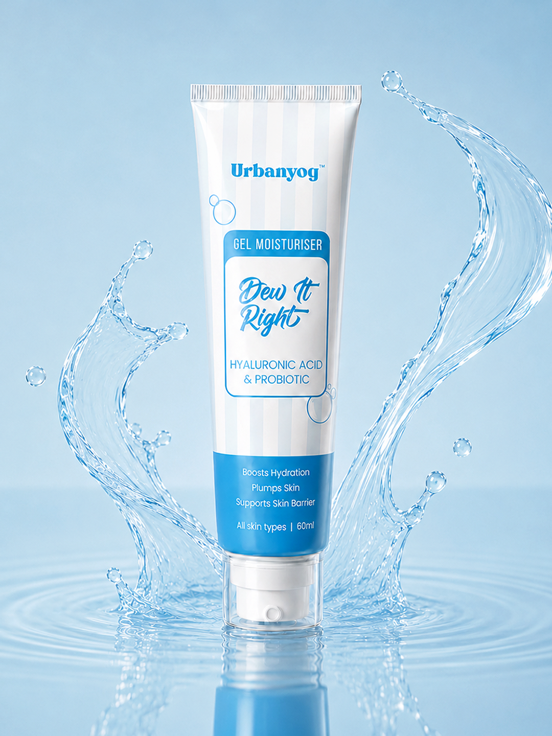 Urbanyog Dew It Right Hyaluronic Acid & Probiotic Gel Moisturiser (60ml)