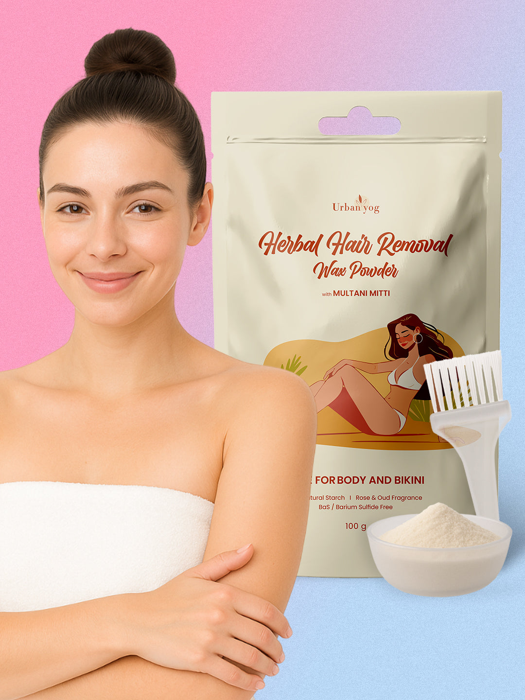 Urban Yog Herbal Hair Removal Wax Powder
