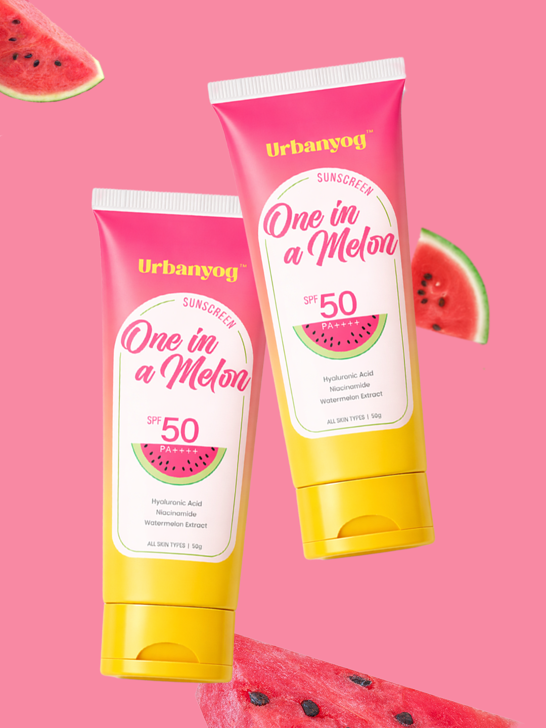 Urban Yog One in a Melon Sunscreen 50g pack of 2