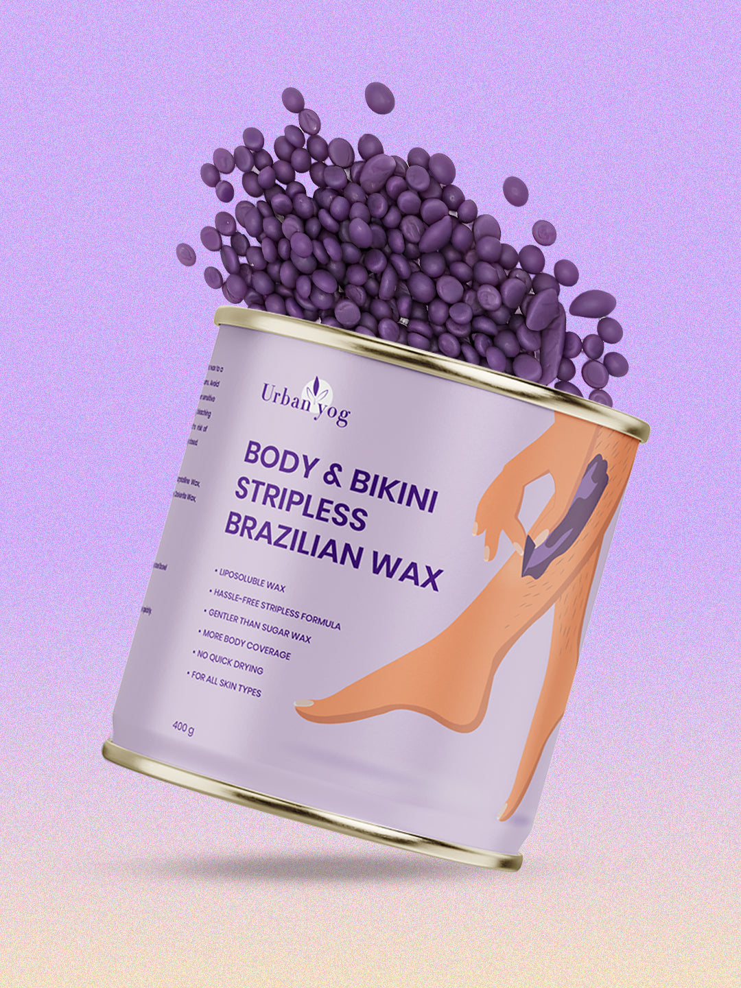Urban Yog Body Bikini Stripless Brazilian Wax 400g