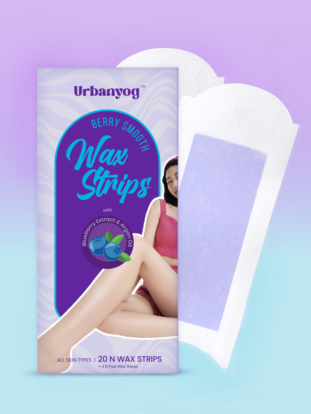 Urban Yog - Berry Smooth Wax Strips (Pack of 20)