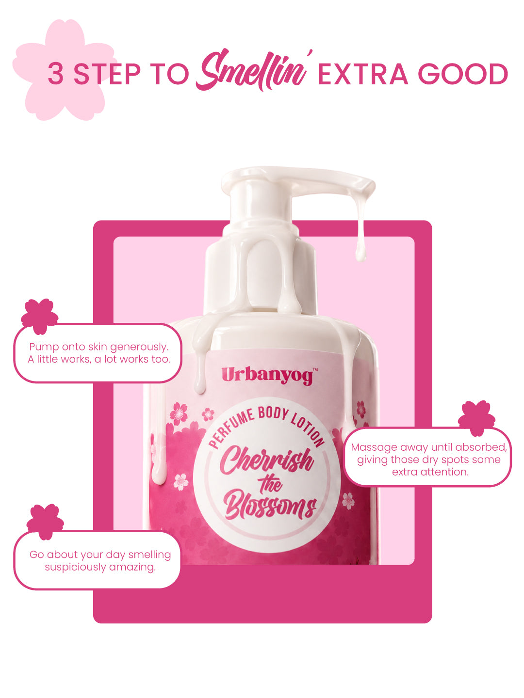 Urbanyog Cherrish the Blossoms Perfume Body Lotion