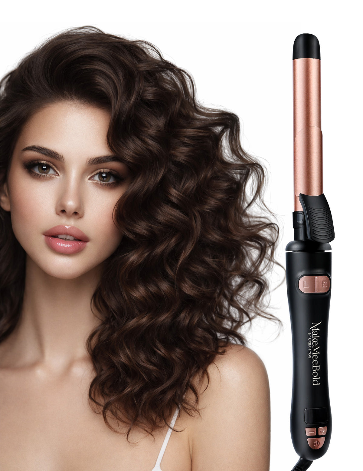 MakeMeeBold Rotating Hair Curling Iron by Urban Yog
