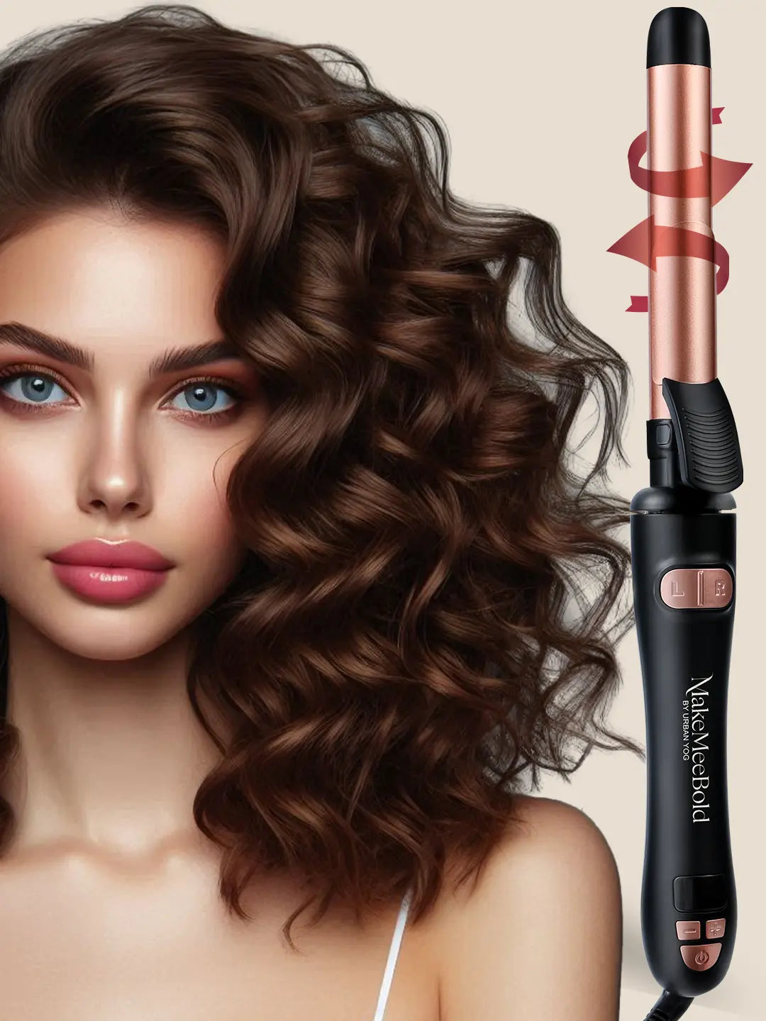 MakeMeeBold Rotating Hair Curling Iron by Urban Yog