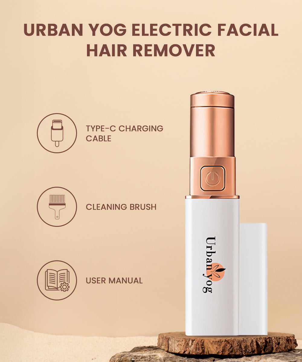 Urbanyog electric facial hair remover features - urbanyog