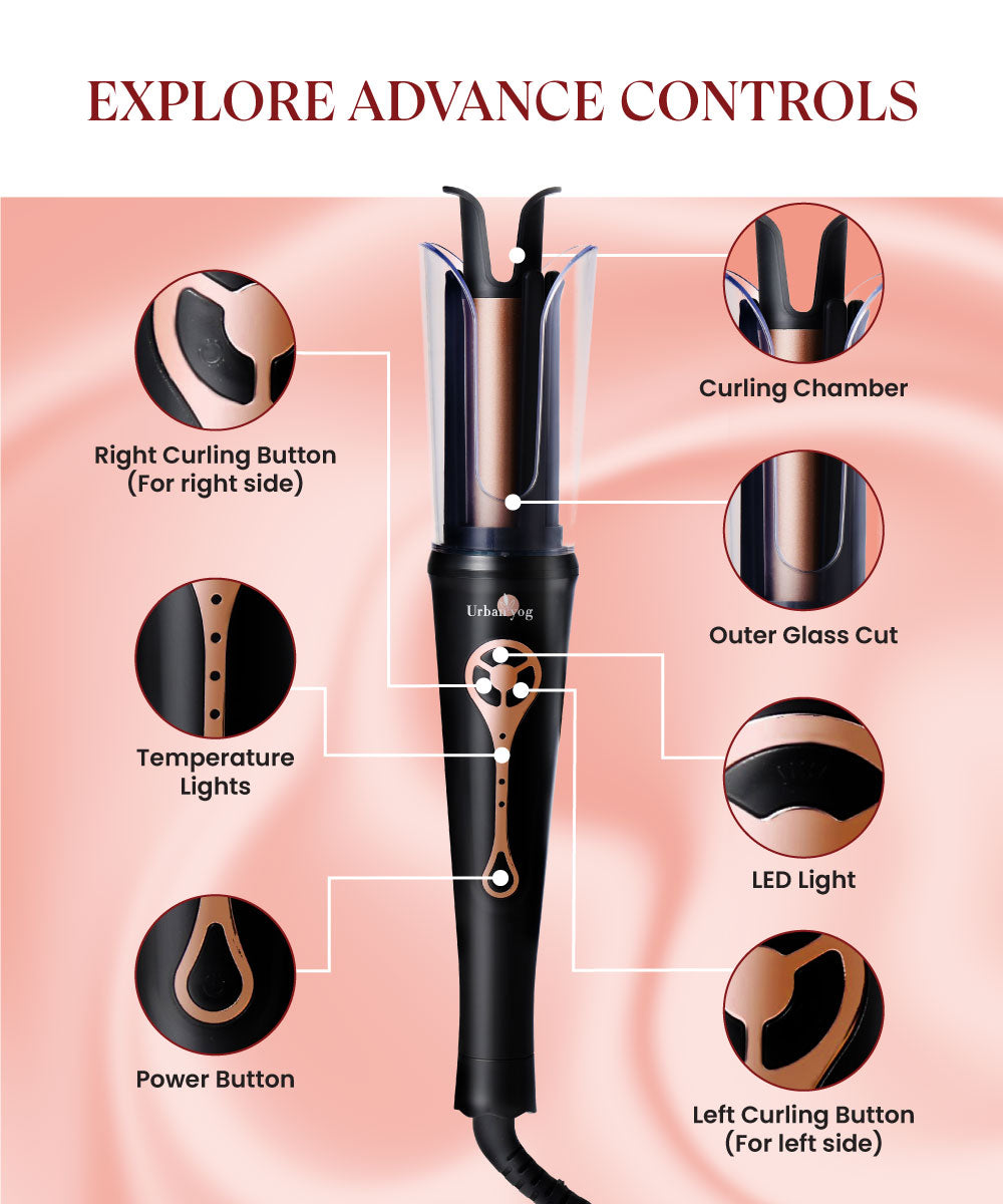 Urbanyog automatic hair curler explore advance controls - Urbanyog