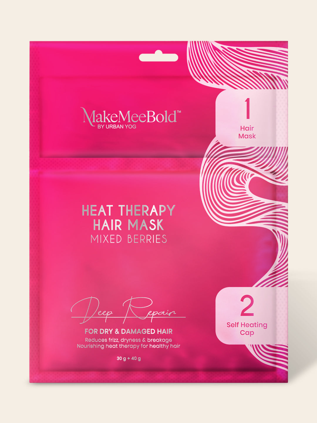 MakeMeeBold Heat Therapy Hair Mask (mixed berries)