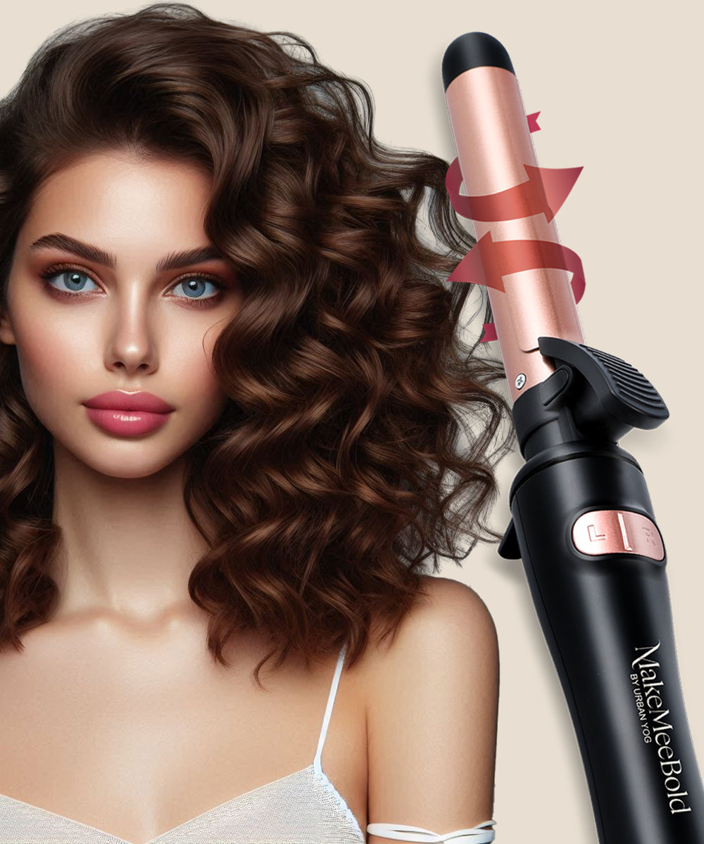 MakeMeeBold Rotating Hair Curling Iron by Urban Yog