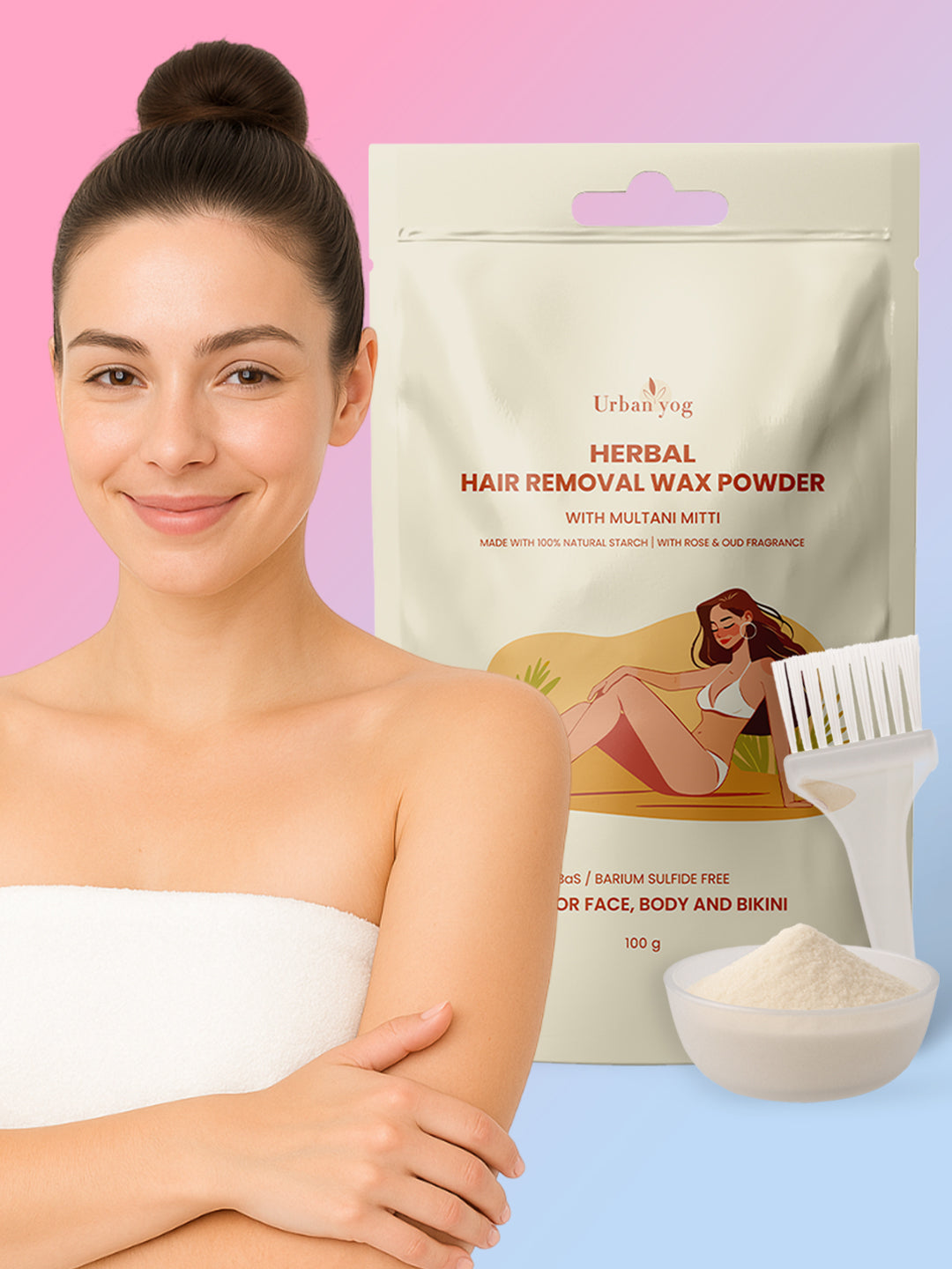 Urban Yog Herbal Hair Removal Wax Powder