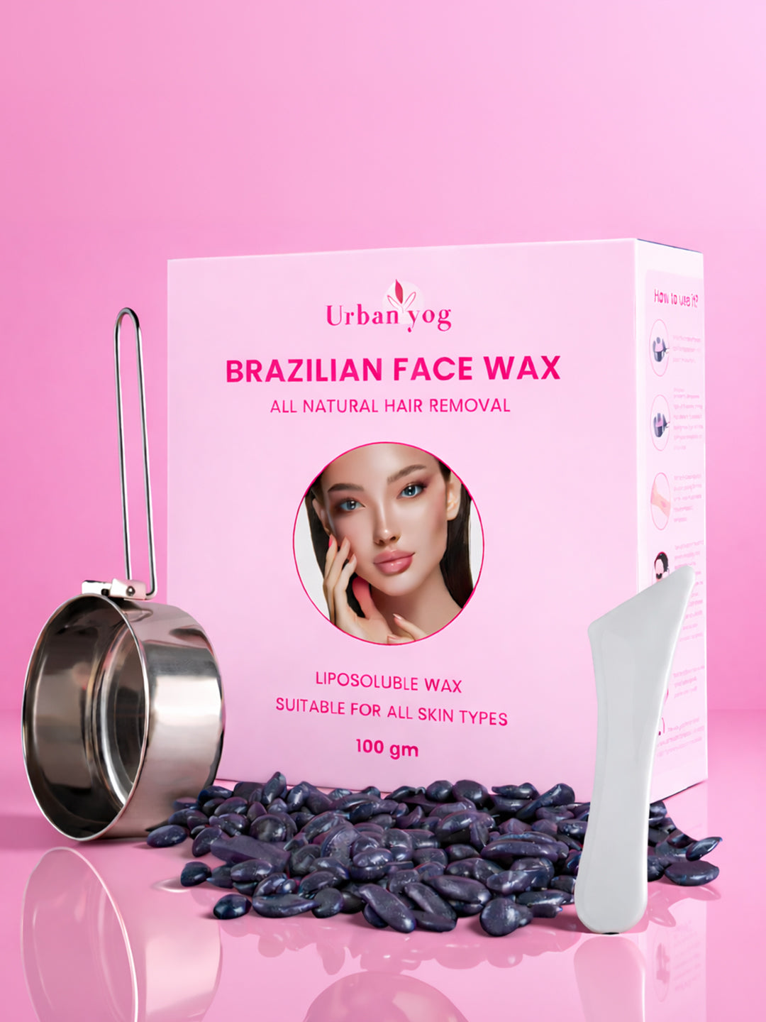 Urban Yog Brazilian Face Wax 100 gm