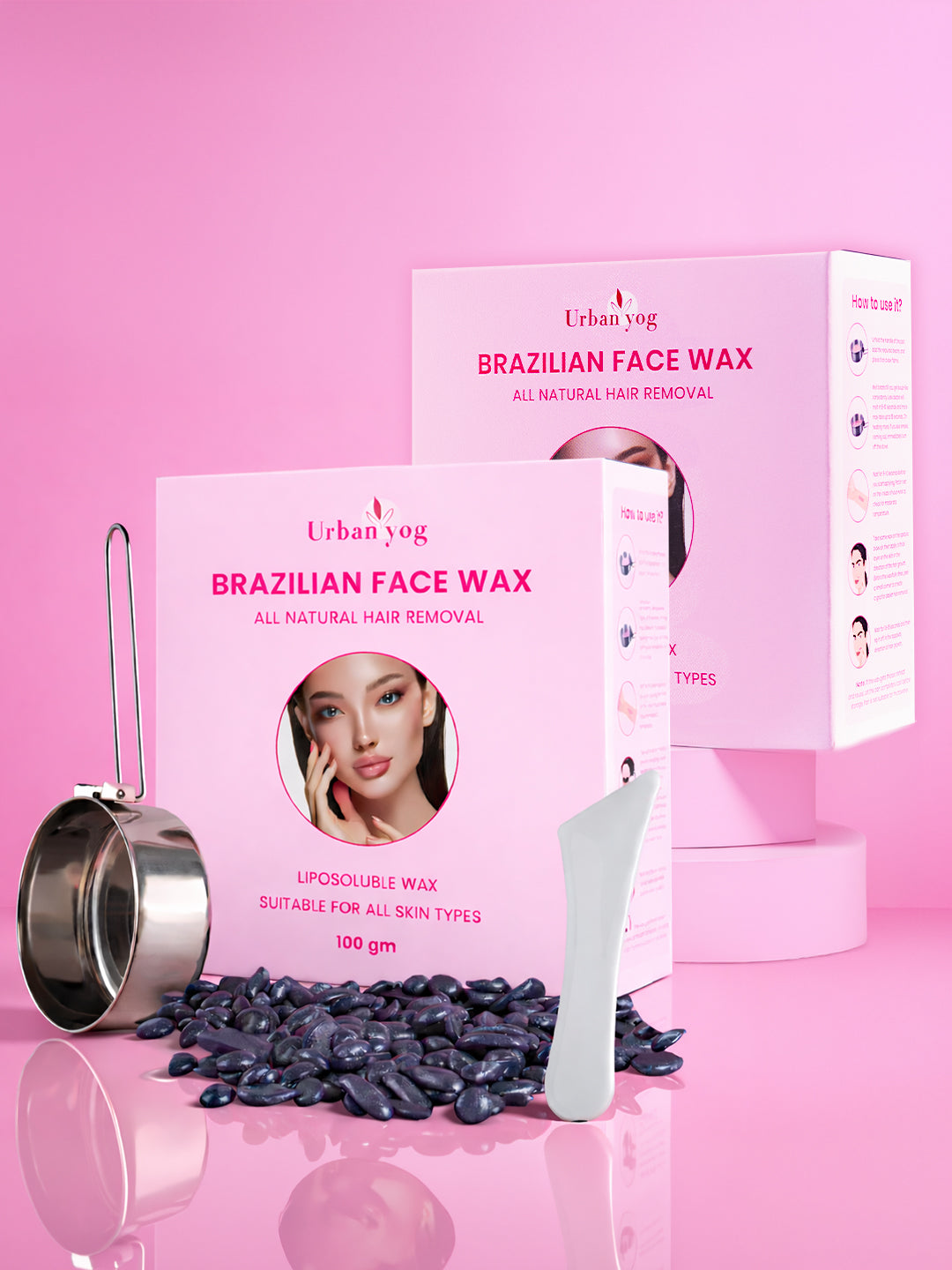 Urban Yog Brazilian Face Wax 100 gm (pack of 2)