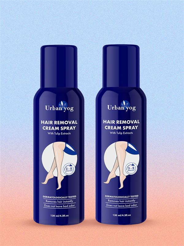 Urban Yog Hair Removal Spray Tulip Exract 130 ml Pack of 2
