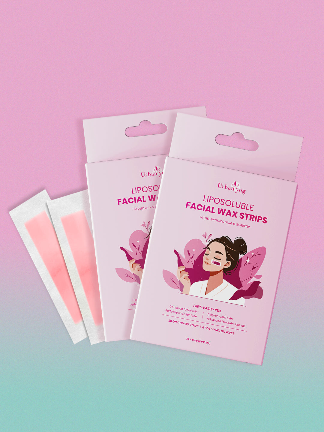 Urban Yog Liposoluble Facial Wax Strips (Pack Of 2)