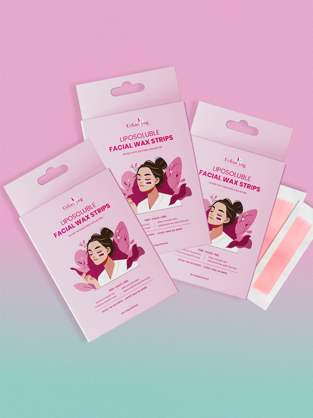 Urban Yog Liposoluble Facial Wax Strips (Pack of 3)